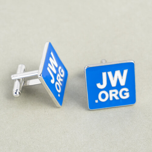 Custom mens blue enamel logo cufflinks and studs for suits wholesale manufacturers and suppliers